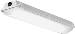 Lithonia FEM L48 6000LM IMAFD MD MVOLT GZ10 40K 80CRI STSL 48" LED Low-Profile Enclosed and Gasketed Industrial Light, 6000 Lumens, Acrylic Deep Frosted Lens, Medium Distribution, 120-277V, 0-10V Dimming, 4000K, 80CRI, Stainless Steel Latches