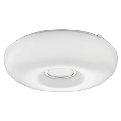 Lithonia FMKMRL 14 20840 KR M4 23 Watts 1680 Lumens LED Indoor Ceiling 14 inches Round Flush Mount Chrome Finish 4000K