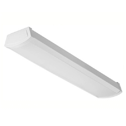 Lithonia FMLWL 48 830 40 Watts 2380 Lumens LED Indoor Ceiling 4 FT (48 inches) Wrap Around Linear Flush Mount White Finish 3000K