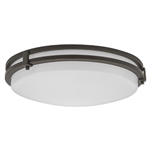 Lithonia FMSATL 13 14830 BZA M4 16 Watts 925 Lumens LED Indoor Ceiling 13 inches Round Flush Mount Antique Bronze 3000K