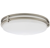 Lithonia FMSATL 13 14840 BN M4 Round Low Profile LED Flush Mount Light, 13 inch, Antique Brushed Nickel