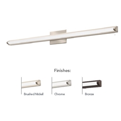 Lithonia FMVCALS 24IN MVOLT 30K35K40K 90CRI BN M6 Lithonia Contemporary Arrow Vanity 18 Watt 1300 Lumens 3000K/3500K/4000K 24" Length 90 CRI Brushed Nickel