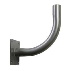 Lithonia FRWB DDBXD U Wall Mount Flood Right Angle Bracket, 12" X 13" (8" Radius Curve), 2-3/8" O.D. Tenon Size, Dark Bronze