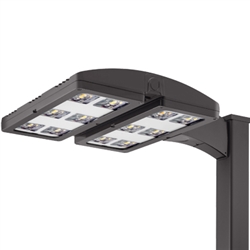 Lithonia HLA LED P1 30K T1S MVOLT SPA DWHXD High Lumen Area LED Light P1 Performance Package, 3000K Color, Type I Short Distribution, 120-277V, Square Pole Mounting, White