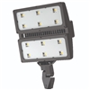 Lithonia HLF2 LED P3 50K NSP MVOLT IS DMG DDBXD 598W High Lumen LED Floodlight, P3 Performance Package, Narrow Spot Distribution, 120-277V, Integral Slipfitter, Dark Bronze Finish