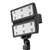 Lithonia HLF2 LED P3 40K NSP 480 YKC62 PER DWHXD 598W High Lumen LED Floodlight, P3 Performance Package, Narrow Spot Distribution, 480V, Yoke With 16-3 SO Cord, NEMA Twist-Lock Receptacle, White Finish