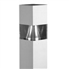 Lithonia KBS6 50S R5 347 DGC LPI 6" Square Architectural Bollard, 50W High Pressure Sodium, Type V Distribution, 347V, Magnetic Ballast, Charcoal Gray Finish, Lamp Included