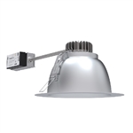 Lithonia LBR10 15LM 40K AR LSS MWD MVOLT UGZ 10" Round Retrofit Downlight, 1500 Lumens, 4000K, Clear Reflactor Color, Semi-Specular Reflector Finish, Medium Wide Distribution, 120-277V, Universal Dimming to 10%