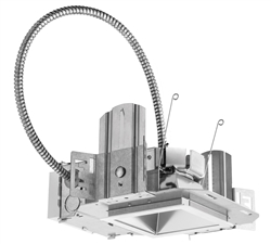 Lithonia LDN4SQ 35/25 LS4AR LSS MVOLT EZ1 4 inch Downlight LED 30 Watts 35ooK 2500 Lumens with Clear Downlight Semi-Specular Finish Includes LED and Housing