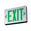 Lithonia LE S 1 G EL N LED Exit Sign Die-Cast Aluminum Single Face Green Letters Battery Backup