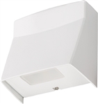 Lithonia LIL LED 30K MVOLT WH 8.4W Compact LED Wall Pack, 3000K Warm White, 120-277V, White Finish