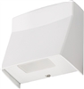 Lithonia LIL LED 40K MVOLT WH 8.4W Compact LED Wall Pack, 4000K Cool White, 120-277V, White Finish