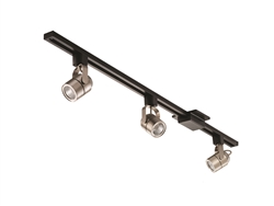 Lithonia LTIKMSBK LED 27K BN M4 Lithonia 500 Lumens LED Integrated Track Kit 8.6 Watt 2700K Integrated LED Brushed Nickel