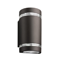 Lithonia OLLWU LED P1 40K MVOLT DDB M6 LED Wall Sconce Up light/Down light 947 Lumens 14 Watts 4000K Dark Bronze