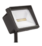 Lithonia QTE LED P2 40K 120 THK DDB M6 40W Outdoor LED Floodlight, 4000 Lumens, 4000K 120V, Knuckle Mounting, Dark Bronze Finish