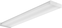 Lithonia SBL4 4000LM 80CRI 30K MIN10 GZT MVOLT E10WLCP 4' Square-Basket LED Wraparound, 4000 Lumens, 80 CRI, 3000K, Dims to 1%, Generic 0-10V Dimming, 120-277V, EM Self-Diagnostic Battery Pack