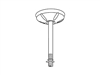 Lithonia SQ12 M10 12" Swivel-Stem Hanger