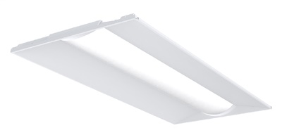 Lithonia STAK 2X4 3000LM 80CRI 30K COL MIN10 ZT MVOLT 2'x4' LED Center Element Lay-In 3000 Lumens, 80 CRI, 3000K Color Temperature, Curved Opal Lens, Dims to 10%, 0-10V Dimming, 120-277V