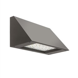 Lithonia WDGE3 LED P3 40K 80CRI R3 MVOLT SRM DBLXD LED Wall Sconce Precision Refractive Optic, P3 Package, 4000K, 80 CRI, Type 3 Distribution, 120-277V, Surface Mounting Bracket, Black