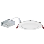 Lithonia WF6 LED 30K MB M6 1020 Lumens 6 inch LED Slim Recessed Downlight, Canless, 13 Watts, 3000K, Matte Black, 100 Watt Equal