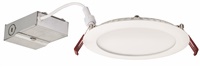 Lithonia WF6 LED 40K MVOLT MW M6 6" Wafer-Thin Housing-Free LED Downlight, Baffle Trim, 4000K, 120-277V, Matte White