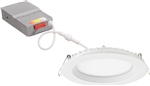 Lithonia WF6 REG SWW5 90CRI MW M6 6" Wafer-Thin Housing-Free LED Downlight, Switchable 2700K-5000K, 90 CRI, Matte White