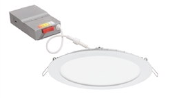 Lithonia WF8 SWW5 90CRI MW 20W 8" Wafer-Thin Housing-Free LED Downlight, Switchable 2700K, 3000K, 3500K, 4000K, 5000K, 90 CRI, Matte White