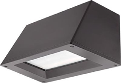 Lithonia WST LED P2 30K VW 277 PE DDBXD  25W LED Outdoor Decorative Trapezoid Architectural Sconce, 3000K Color Temperature, Visual Comfort Wide Distribution, 277V, Photoelectric Cell Button, Dark Bronze Finish