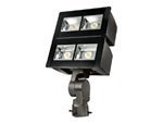 Lumark NFFLD-L-C100-D-480-66-S-CB 252W Night Falcon Large LED Floodlight, 120-277V, 33900 Lumens, 0-10V Dimming, NEMA 6Hx6V Wide, Slipfitter Mount, Carbon Bronze