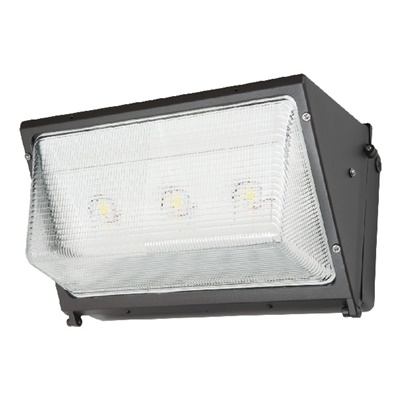 Lumark WPLLED-100-GL-UNV 82W Glass LED Wallpack, 120-277V, 4000K