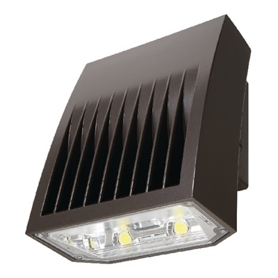 Lumark XTOR12BRL 102W Crosstour MAXX LED Wallpack, Refractive Lens, 5000K, Carbon Bronze