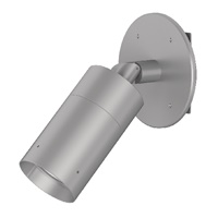 Lumiere 1003-A2-RCS-RW-LED2790-F-CS-L1-UNV-RSM 10W Lanterra 1003 Accent and Flood LED, 2 Heads, Outdoor, Standard-Recessed Lens Hood, 2700K Color Temperature, Flood Optic, City Silver Finish, 120-277V, Round Surface Mount
