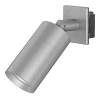 Lumiere 1004-A1-RCS-RW-LED3090-F-CS-L1-UNV-WIS 10W Lanterra Accent and Flood LED, 1 Head, Outdoor, Standard-Recessed Lens Hood, 3000K Color Temperature, 90 CRI, Flood Optic, City Silver Finish, 120-277V, Wall Integral Driver Plate