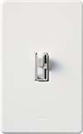 Lutron AY-600P-WH Ariadni 600W Incandescent / Halogen Single Pole Preset Dimmer in White