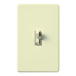 Lutron AY-600PH-AL Ariadni 600W Incandescent / Halogen Single Pole Preset Dimmer in Almond