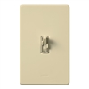 Lutron AY2-LSFQH-IV Ariadni 300W & 1.5A Single Pole Incandescent / Halogen Dimmer and 3-Speed Fan Control in Ivory