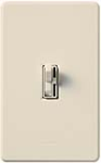 Lutron AYF-103P-277-LA Ariadni 277V / 6A Fluorescent 3-Wire / Hi-Lume LED Single Pole Dimmer in Light Almond