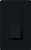 Lutron CA-1PS-BL Claro 15A Single Pole Switch in Black