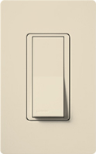 Lutron CA-1PSNL-LA Claro 15A Single Pole Switch with Locator Light in Light Almond