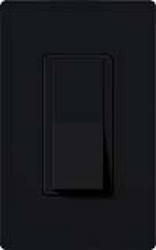 Lutron CA-3PSH-BL Claro 15A 3-Way Switch in Black