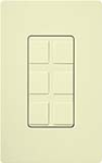 Lutron CA-6PF-AL Claro Field Customizable Multi Port Frame in Almond