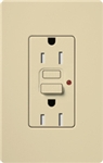 Lutron CAR-15-GFTR-IV Claro Tamper Resistant 15A GFCI Receptacle in Ivory (Replaced by CAR-15-GFST-IV)