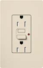 Lutron CAR-15-GFTRH-LA Claro Tamper Resistant 15A GFCI Receptacle in Light Almond (Replaced by CAR-15-GFST-LA)