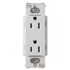 Lutron CARS-15-TR-WH Claro Tamper Resistant 15A Duplex Receptacle in White