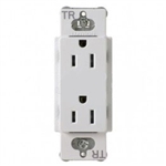 Lutron CARS-15-TR-WH Claro Tamper Resistant 15A Duplex Receptacle in White