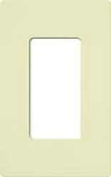 Lutron CW-1-AL Claro Screwless Wallplate 1 Gang in Almond