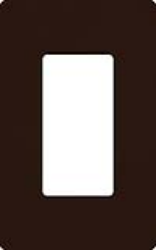 Lutron CW-1-BR Claro Screwless Wallplate 1 Gang in Brown