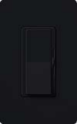 Lutron DVELV-300P-BL Diva 300W Electronic Low Voltage Single Pole Dimmer in Black