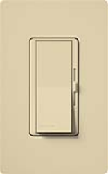 Lutron DVELV-300P-IV Diva 300W Electronic Low Voltage Single Pole Dimmer in Ivory
