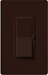 Lutron DVF-103P-277-BR Diva 277V / 6A Fluorescent 3-Wire / Hi-Lume LED Single Pole / 3-Way Dimmer in Brown